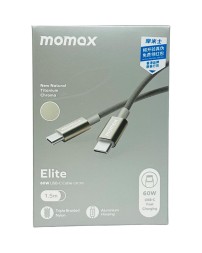 Usb Кабель-зарядка Type-C на Type-C Momax elite 60W DC30L 1.5м титан