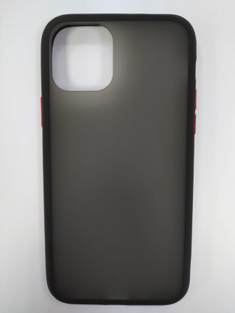 Накладка для i-Phone 11 Pro силикон матовая бока цветные черные