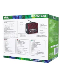 Портативный радиоприемник Ritmix RPR-050 красный