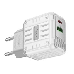 Сетевое зар. устр. Hoco C135A 1USB/1C 3A 20W белое
