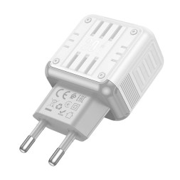 Сетевое зар. устр. Hoco C135A 1USB/1C 3A 20W белое