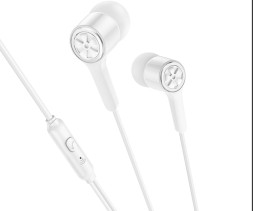 Наушники с микрофоном Hoco M104 1.2м белые