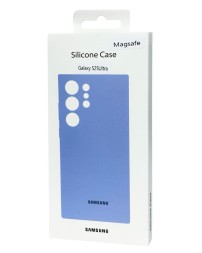 Накладка для Samsung Galaxy S25 Ultra MagSafe Silicone Case голубой