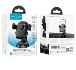 Держатель в автомобиль на торпеду Hoco H76 с зажимом черный