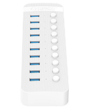 USB3.0 хаб Orico CT2U3-10AB USB3.0x10 белый