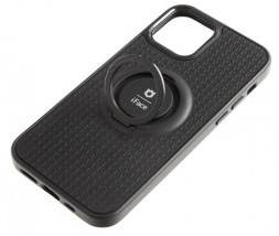 Чехол-накладка для i-Phone 12 6.1&quot; силикон iface с держателем чёрный