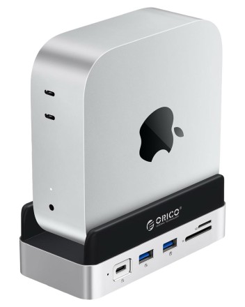  Док-станция + хаб Orico VSP10 USB3.0x3/USB-Cx3/HDMI/RJ45/MicroSD/TF/Mac Mini черный