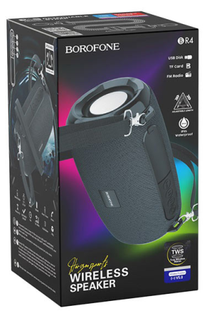  Bluetooth колонка Borofone BR4 Horizon sports IPX5 TWS V5.0 чёрный