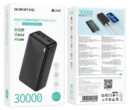 Powerbank Borofone BJ56B 30000mAh 2USB/Type-C PD20W+22.5W черный