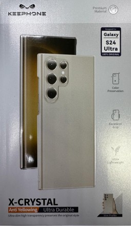  Накладка для Samsung Galaxy S24 Ultra Keephone X-Crystal Anti Yellowing прозрачный