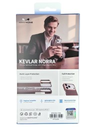 Накладка для i-Phone 17 Pro Keephone Kevlar Norra MagSnap (Midas) коричневый