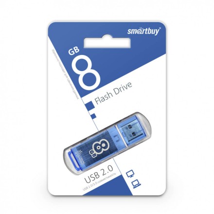  USB флеш накопитель Smartbuy 8GB Glossy Blue (SB8GBGS-B)
