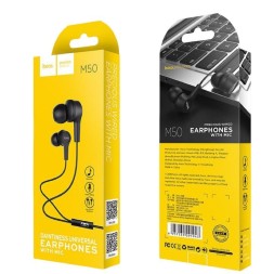 Наушники с микрофоном Hoco M50 1.2м черные