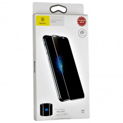 Защитное стекло BASEUS для iPhone X 2D SGAPIPHX-TG02 Анти-шпион белое
