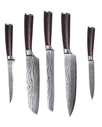 Набор кухонных ножей Xiaomi Spetime 5-Piece Steel Kitchen Knife Set G05-RE (5 ножей) красный