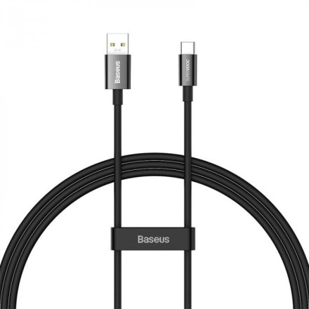  Usb Кабель-зарядка TYPE-C Baseus Superior Supervooc 1м (CAYS000901) 65W черный