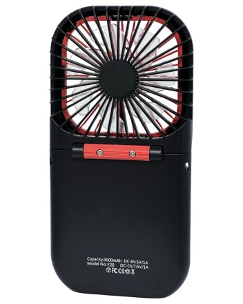  Вентилятор портативный + powerbank 3000mAh Xiaomi F20 черный