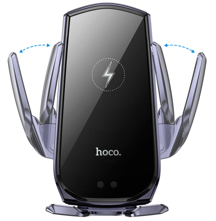  Держатель c беспроводной зарядкой в воздуховод Hoco CA202 Plus 15W черный