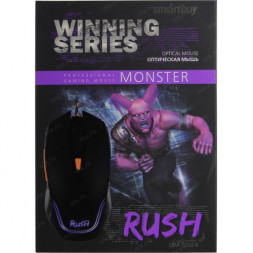 Мышь игровая проводная Smartbuy RUSH Monster черная (SBM-725G-K)