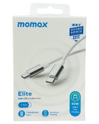 Usb Кабель-зарядка Type-C на Type-C Momax elite 60W DC30W 1.5м белый