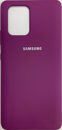 Накладка для Samsung Galaxy A91/M80S/S10 Lite Silicone cover сиреневая