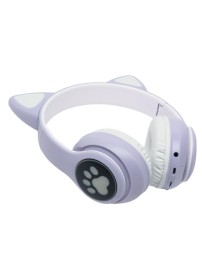 Стереонаушники Bluetooth Полноразмерные JBH Cat STM-28 BT5.0/200mAh фиолетовые