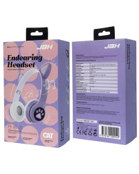 Стереонаушники Bluetooth Полноразмерные JBH Cat STM-28 BT5.0/200mAh фиолетовые