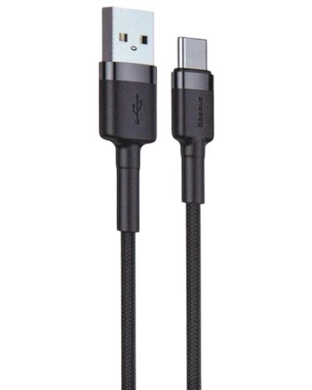  Usb Кабель-зарядка TYPE-C Baseus Cafule 50см (P10318302U02-07) чёрный