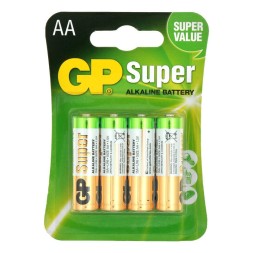 Батарейка алкалиновая GP Super AA/LR6/BL4