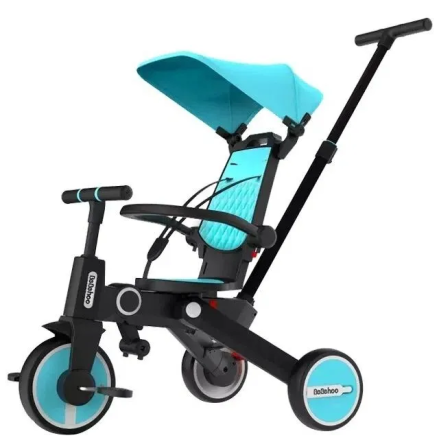  Детский трехколесный велосипед-трансформер Bebehoo Multifunctional Children Tricycle SL-168 голубой