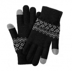 Перчатки Xiaomi Touchscreen Winter Wool Gloves чёрный
