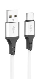 Usb Кабель-зарядка Type-C Hoco X86 3A 1м мягкий силиконовый белый