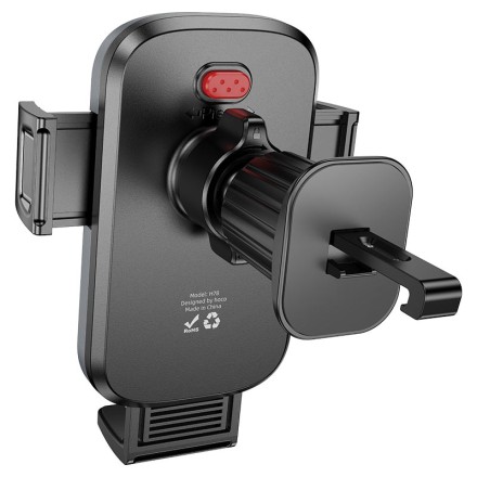  Держатель в автомобиль в воздуховод Hoco H78 с зажимом черный