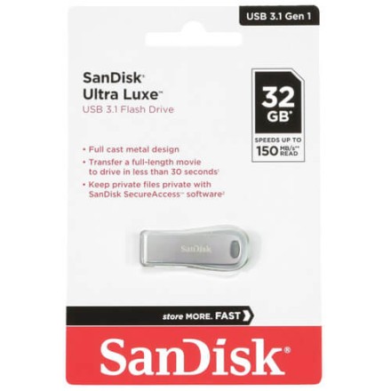  3.1 USB флеш накопитель SanDisk Gen.1 CZ74 Ultra Luxe 32GB (SDCZ74-032G-G46)
