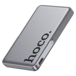 Powerbank с беспроводной зарядкой MagSafe Hoco Q36 5000mAh 1USB-C 20W серый