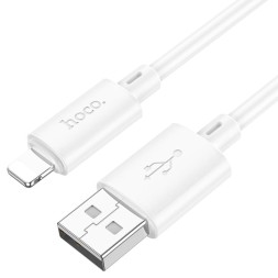 Usb Кабель-зарядка Lightning Hoco X88 2.4A 1м белый