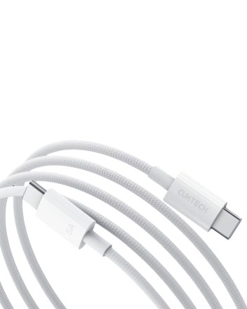  Usb Кабель-зарядка Type-C на Type-C Cuktech CTC520P 5A 240W 2м белый