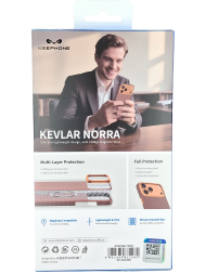 Накладка для i-Phone 17 Pro Keephone Kevlar Norra MagSnap оранжевый