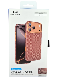 Накладка для i-Phone 17 Pro Keephone Kevlar Norra MagSnap оранжевый