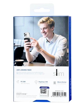  Powerbank магнитный с MagSafe Keephone Brendy 10000mAh черно-зеленый