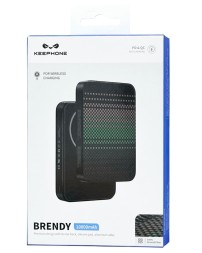 Powerbank магнитный с MagSafe Keephone Brendy 10000mAh черно-зеленый