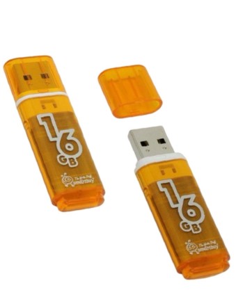 USB флеш накопитель Smartbuy 16GB Glossy Orange (SB16GBGS-Or)