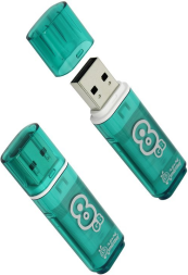 USB флеш накопитель Smartbuy 8GB Glossy Green SB8GBGS-G