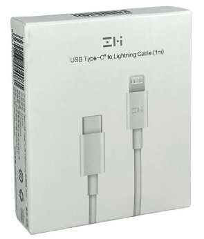  Usb Кабель-зарядка ZMI Type-C на Lightning 1м AL870C белый