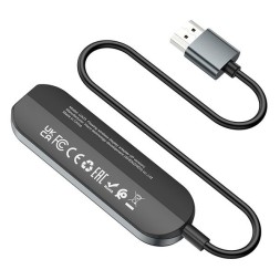 Кабель-переходник Hoco UA23 HDMI (папа) на Type-C (мама) черный