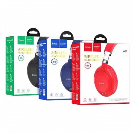  Стереонаушники Bluetooth полноразмерные HOCO W32 Sound Magic BT5.0/200mAh/8ч черные