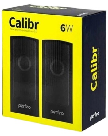  Акустическая система 2.0 Perfeo Calibr (PF-A4426) 2х3Вт пластик черная