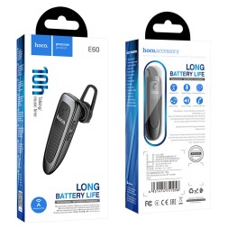 Bluetooth-гарнитура Hoco E60 BT5.0/150mAh/10ч черная