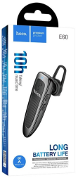 Bluetooth-гарнитура Hoco E60 BT5.0/150mAh/10ч черная