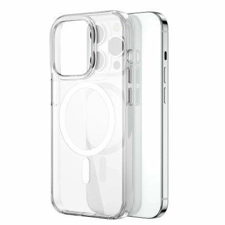  Накладка для i-Phone 15 Pro Wiwu Magsafe MCC-101 силиконовая прозрачная